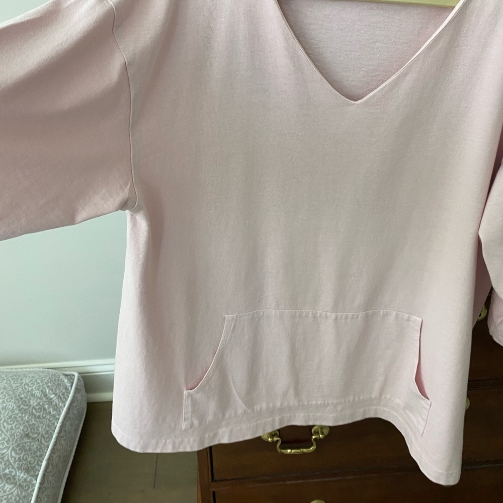 Bryn Walker Soft Pink V-Neck Top